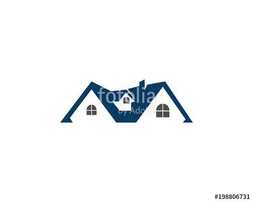 House Building Logo - home house real estate residential building logo