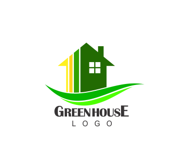 House Building Logo - Green house construction building vector logo download | Vector ...