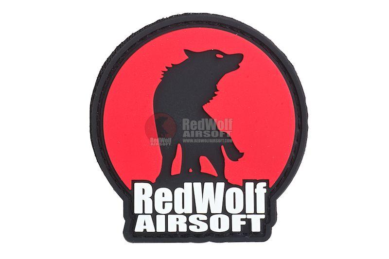 Black and Red Wolf Logo - Redwolf Logo Velcro PVC Patch (Red) airsoft Combat Gear online