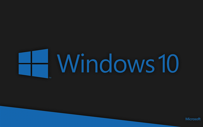 Dark Windows Logo - Download wallpapers 4k, Windows 10, grid, logo, dark background ...