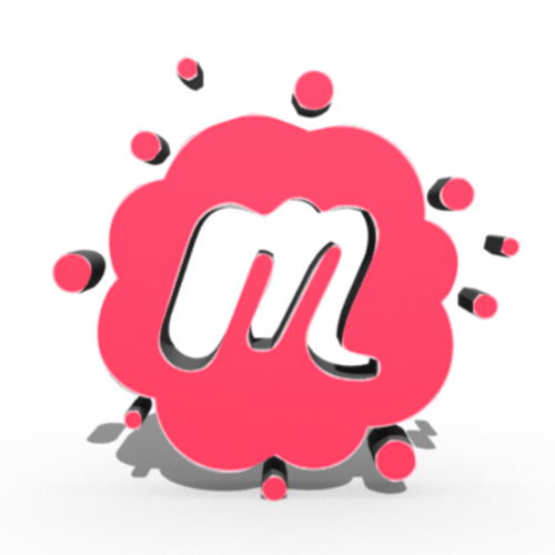 Meetup Logo - 3D Printed MeetUp Logo for Table