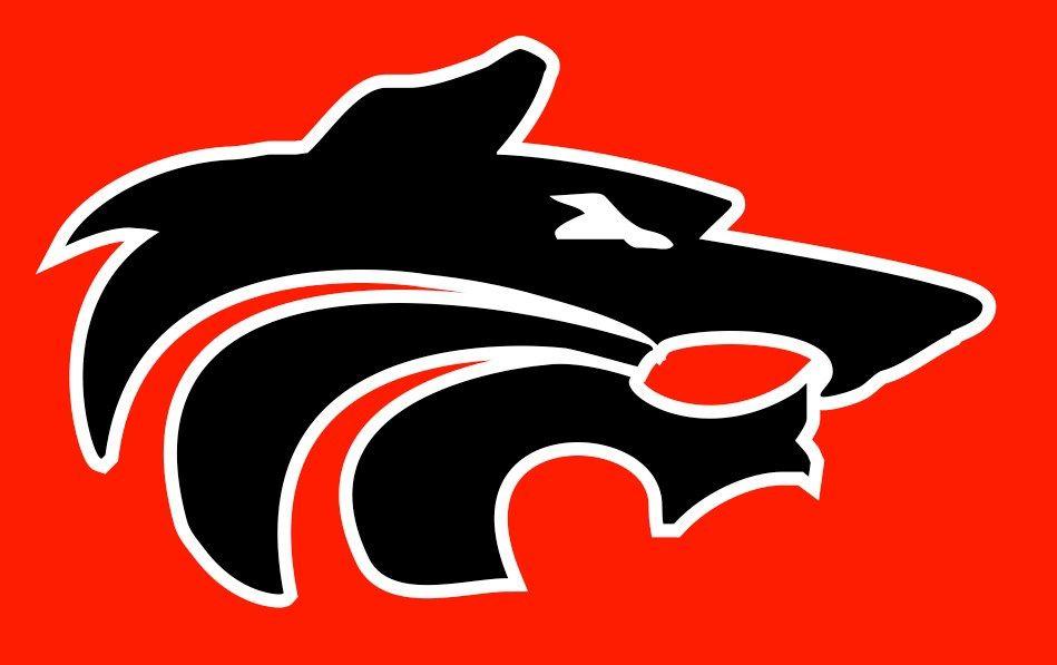 Black and Red Wolf Logo - San Augustine High School