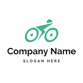 Green Bicycle Logo - Free Bike Logo Designs. DesignEvo Logo Maker