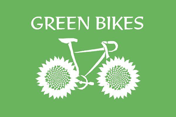 Green Bicycle Logo - Green Bikes Pahikara Matomato