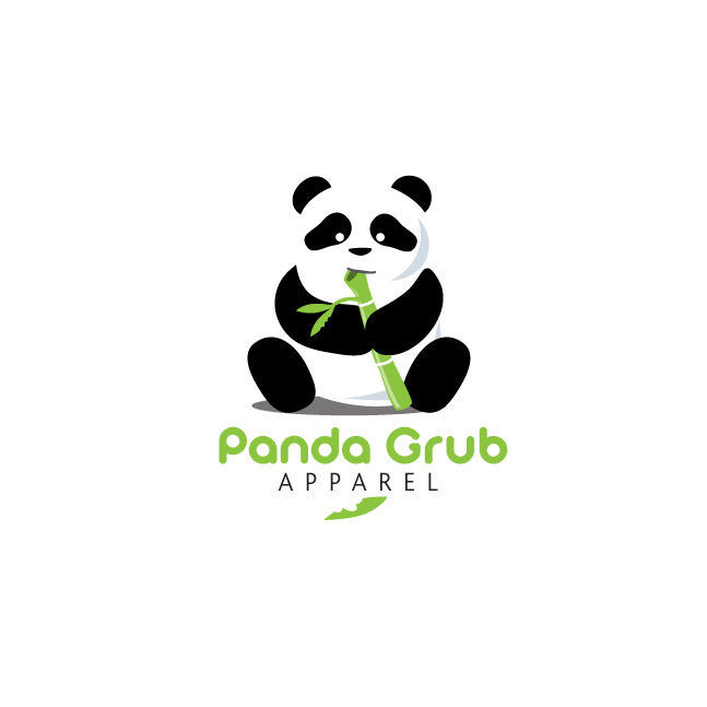 Humorous Logo - Create a humorous logo for Panda Grub Apparel with a Panda eating or ...