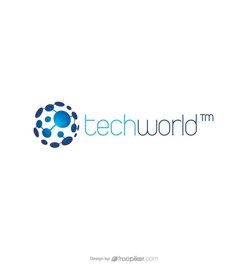 Internet World Logo - Freepiker | technology world digital & internet links globe logo