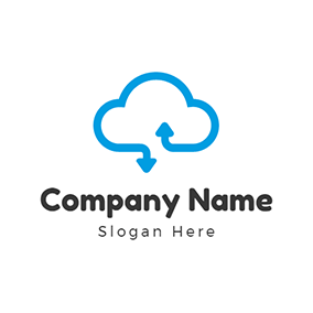 Blue Cloud Logo - Free Cloud Logo Designs | DesignEvo Logo Maker