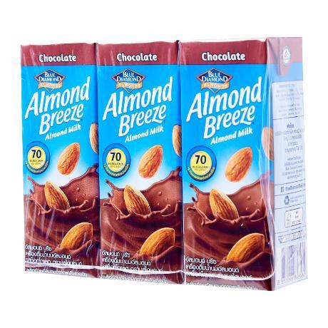 Blue Diamond Almond Breeze Logo - Blue Diamond Almond Milk with Chocolate Flavor Health Drink 0