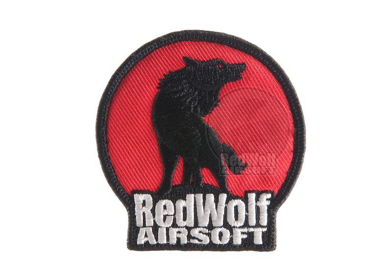 Black and Red Wolf Logo - Redwolf Logo Velcro Patch (Red & Black) airsoft Combat Gear