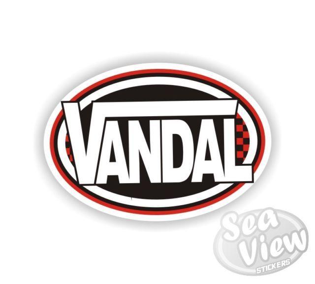 Humorous Logo - Vandal Vans Logo Remake Funny Humorous Car Van Stickers Decal Bumper