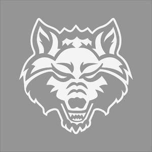 Arkansas State Red Wolf Logo - Arkansas State Red Wolves #2 College Logo 1C Vinyl Decal Sticker Car ...