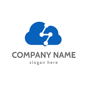 Blue Cloud Logo - Free Cloud Logo Designs | DesignEvo Logo Maker