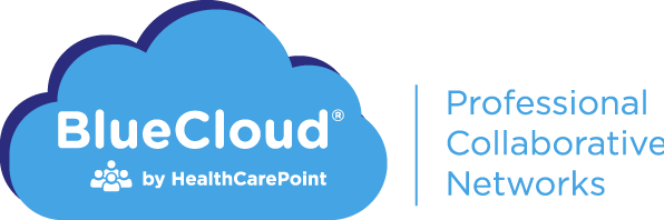 Blue Cloud Logo - HealthCarePoint Time. Saving Money. Saving Lives