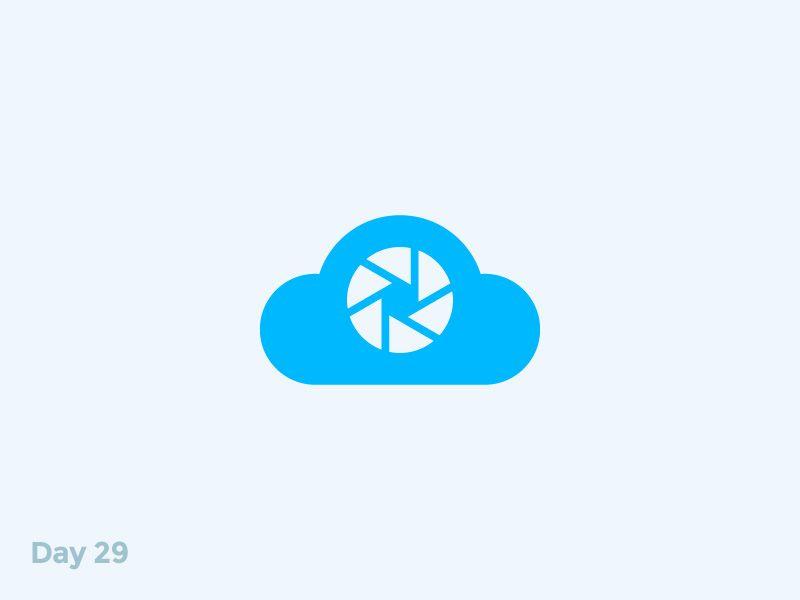 Blue Cloud Logo - Daily Logo 29/50 - Photo Cloud Logo | Pinterest | Cloud, Logos and ...