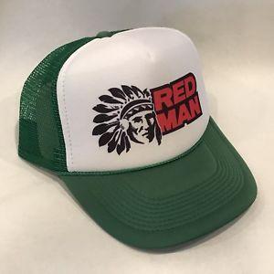 Man in a Red Hat Logo - Red Man Tobacco Trucker Hat Old Chew Logo! Vintage Snapback Cap ...