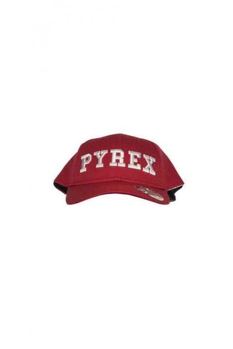 Man in a Red Hat Logo - PYREX Red hat with white embroidery logo Jeans Abbigliamento