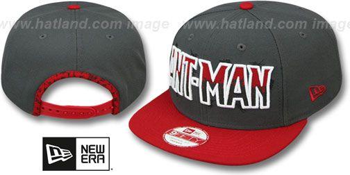 Man in a Red Hat Logo - Ant-Man SUB-LOGO SNAPBACK Grey-Red Hat by New Era