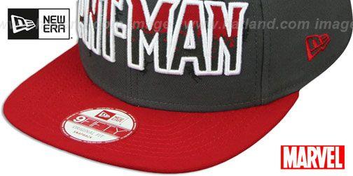 Man in a Red Hat Logo - Ant Man SUB LOGO SNAPBACK Grey Red Hat By New Era