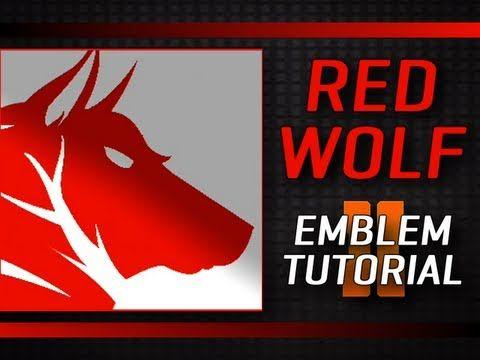 Black and Red Wolf Logo - Black Ops 2 - Red Wolf emblem tutorial by m3h5l5 (medium) - YouTube