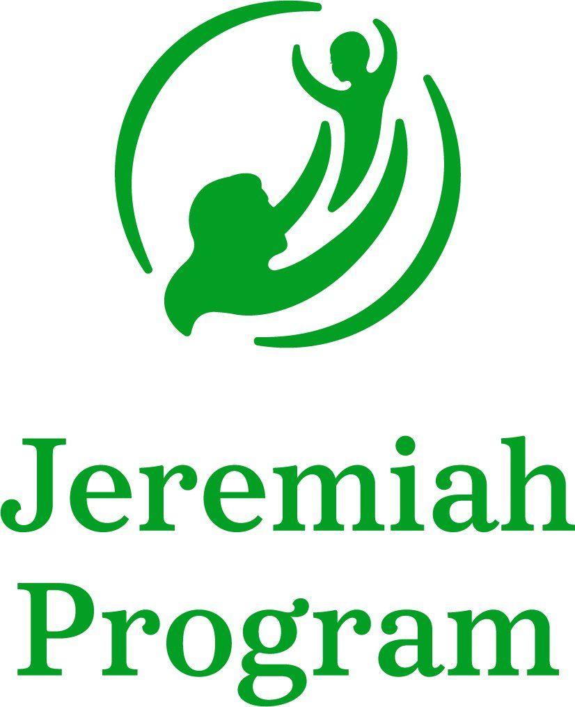 Green Half Circles Logo - Jeremiah Program.The mother and child are now