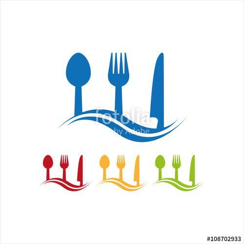 All Food Restaurant Logo - Food logo cooking logo restaurant logo chef logo Stock image