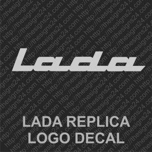 Old Lada Logo - LADA RETRO LOGO DECAL VINTAGE STICKER