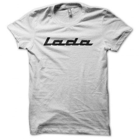 Old Lada Logo - T Shirt Lada Logo Old School White