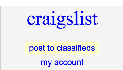 Official Craigslist Logo - The 'Free Ride' Is Over on Craigslist | ERE