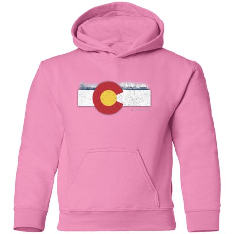 Pink Colorado Logo - Granite Colorado Logo with Mountains Toddler Pullover Hoodie – Heart ...