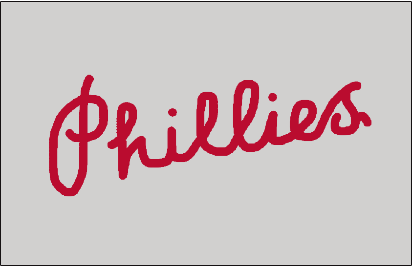 1933 Phillies Logo - Philadelphia Phillies Jersey Logo - National League (NL) - Chris ...