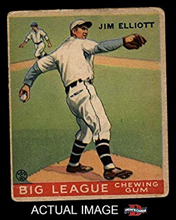 1933 Phillies Logo - Goudey # 132 Jim Elliott Philadelphia Phillies