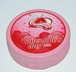 Pink Colorado Logo - COLORADO AVALANCHE Happy Valentine's Day 2014 Pink Colored PUCK ...