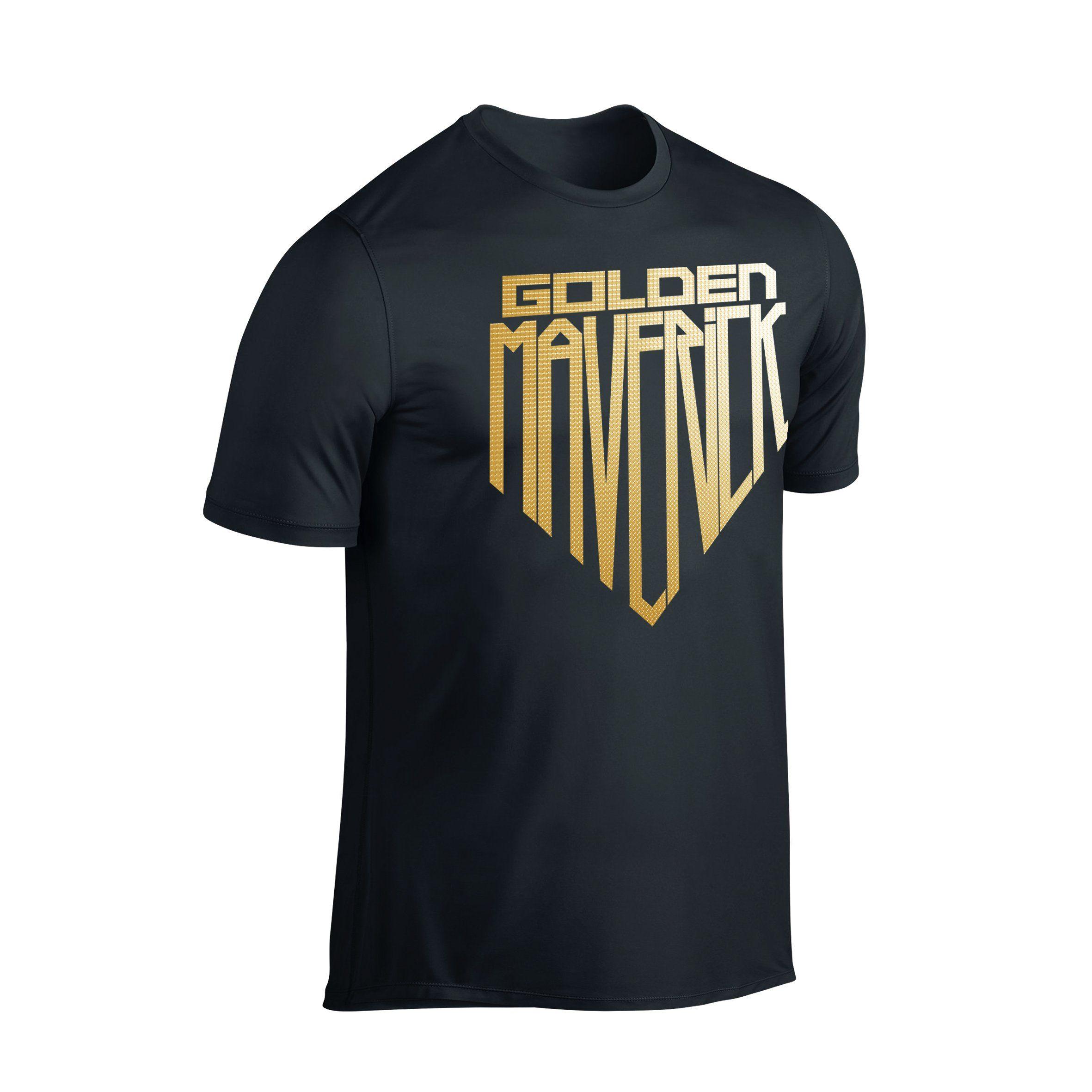 Gold Maverick Logo - Shield Series T-shirt: The Mahi Mahi(Golden Maverick) – SportyFish