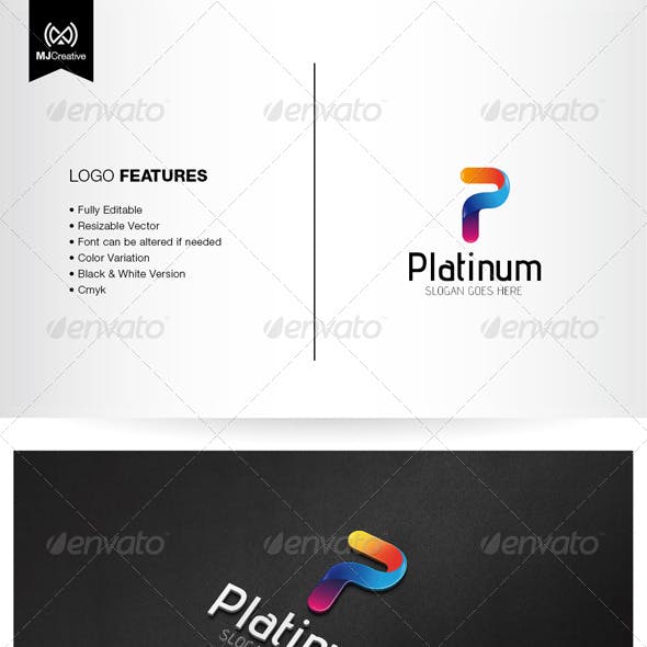 Platinum P Logo - Letter P Logo Graphics, Designs & Templates from GraphicRiver
