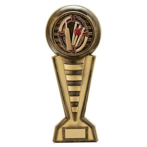 Gold Maverick Logo - Maverick Cricket Colossus Award Antique Bronze & Gold 345mm ...