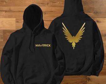 Gold Maverick Logo - Maverick hoodie youth | Etsy