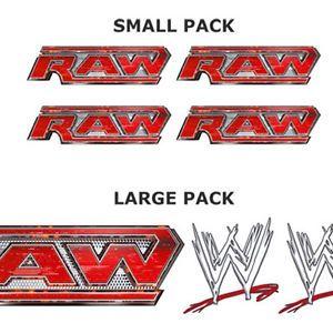 Small WWE Logo - Details about WWE RAW LOGO bedroom wrestling wall STICKER PACK, SMALL or  LARGE stickers decals