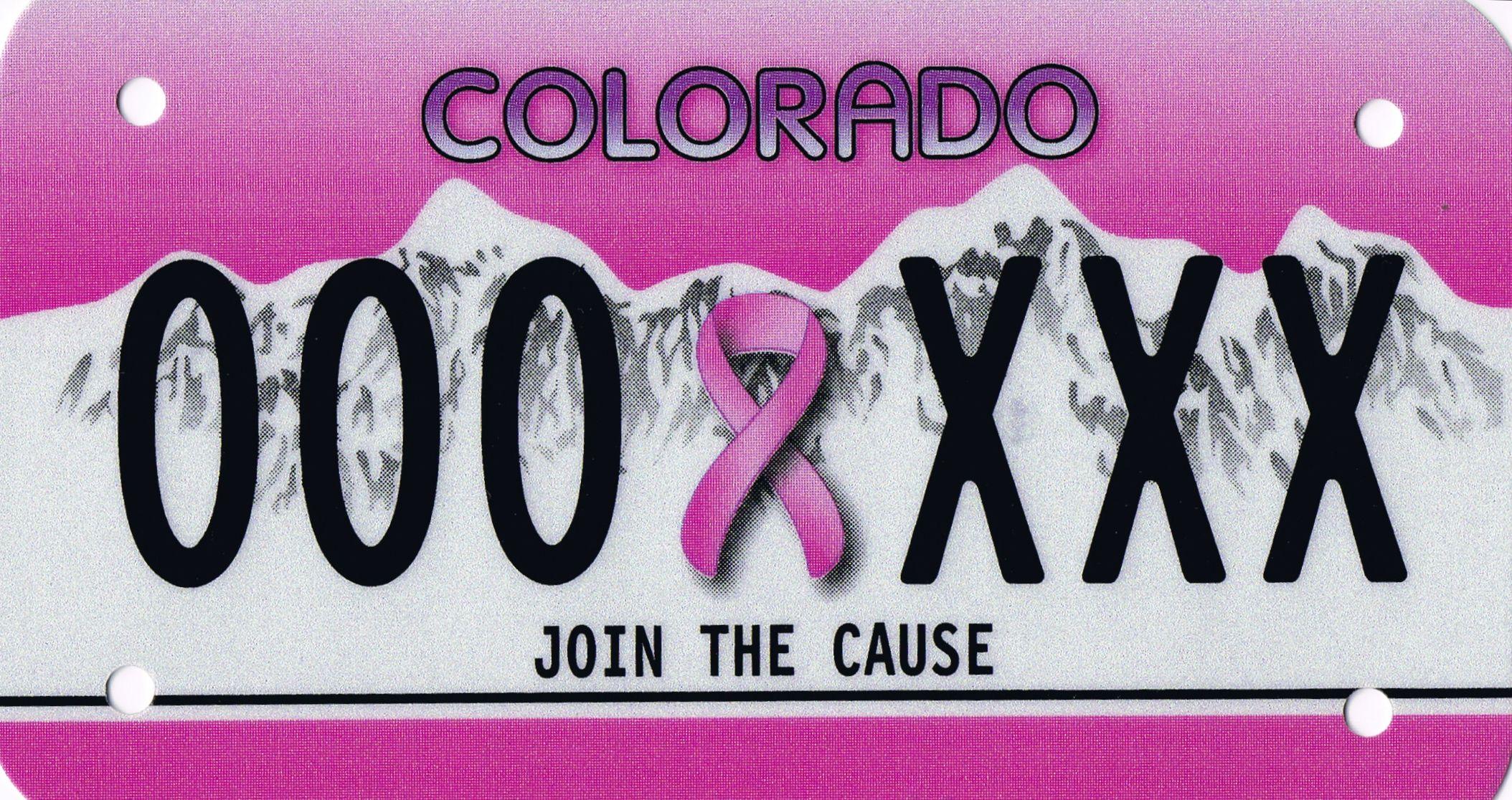 Pink Colorado Logo - Group Special License Plates. Department of Revenue