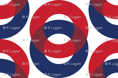 Space with Blue Red Circle Logo - Phish Fishman Optical Donut Red Circle Pattern SPACE Red and Blue ...