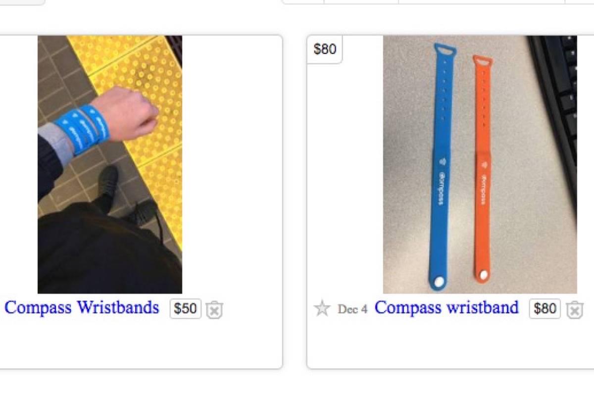 Official Craigslist Logo - Compass wristbands pop up on Craigslist after TransLink sells out in ...