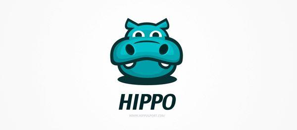 Hippopotamus Logo - 30+ Cute Examples Of Hippo Logo Designs | Naldz Graphics