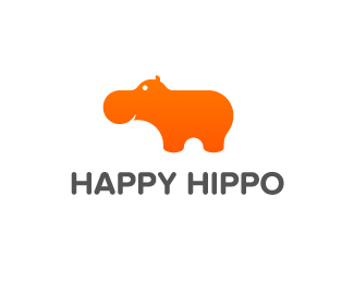 Hippopotamus Logo - Happy Hippo Designed by bstr | BrandCrowd