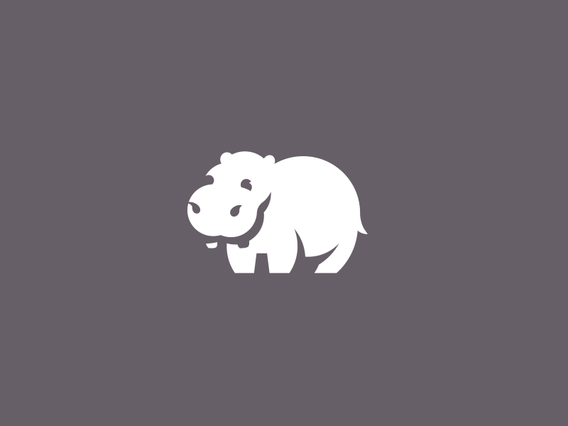 Hippopotamus Logo - Hippo logo by Damian Patkowski | Dribbble | Dribbble