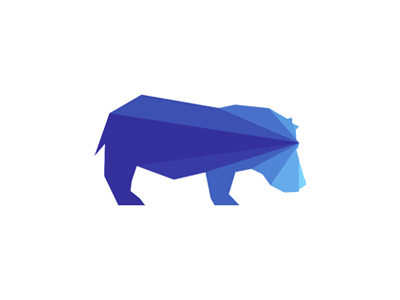 Hippopotamus Logo - Geometric hippopotamus logo design symbol [GIF] by Alex Tass, logo ...