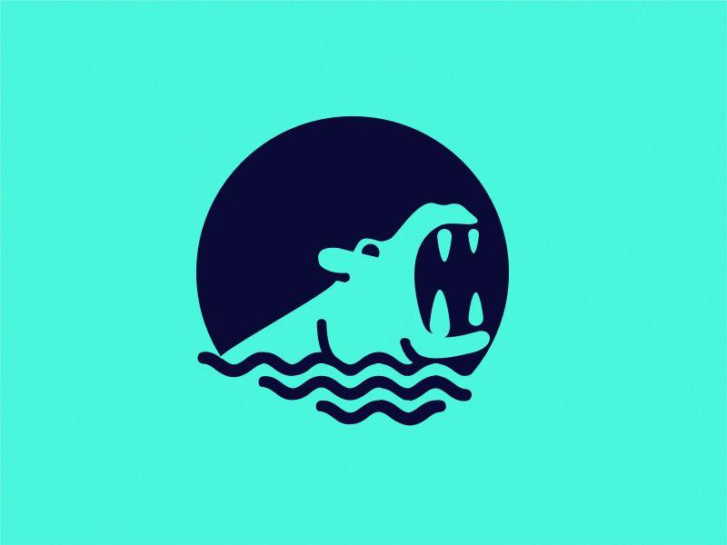 Hippopotamus Logo - hippopotamus by matthieumartigny | Dribbble | Dribbble