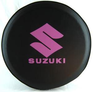Black ABC Circle Logo - SpareCover® ABC Series - SUZUKI HOT Pink logo Tire Cover HD Tuxedo ...