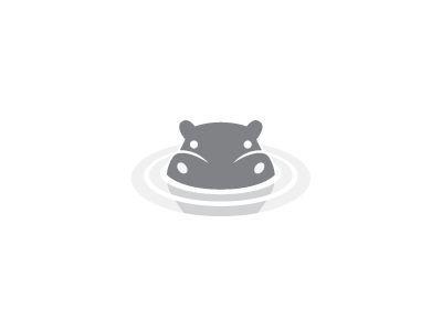 Hippopotamus Logo - Chilling Hippo | Logo | Pinterest | Logo design, Logos and Animal logo