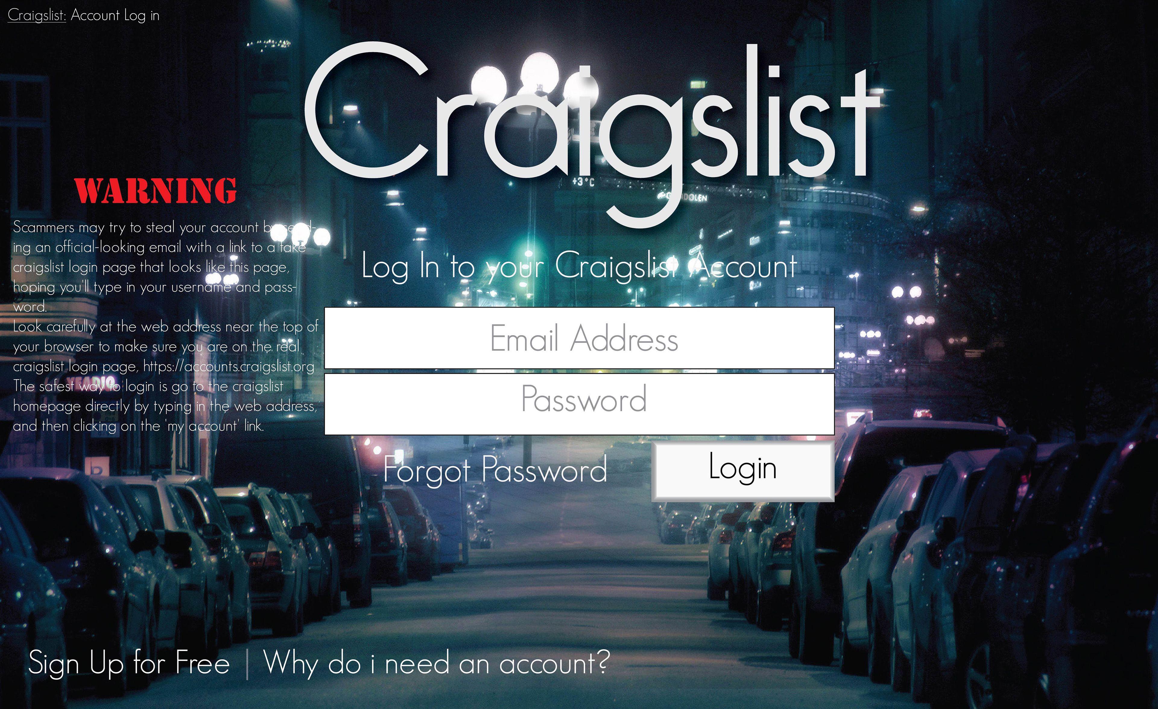 Official Craigslist Logo - The New Craigslist on Behance