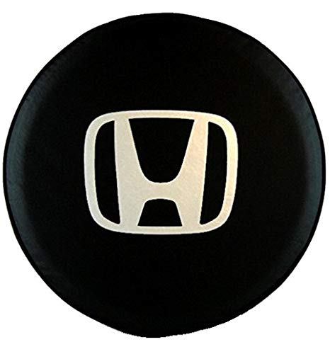 Black ABC Circle Logo - SpareCover Abc H Logo 27 ABC Series Black 27 Tire Cover With Honda