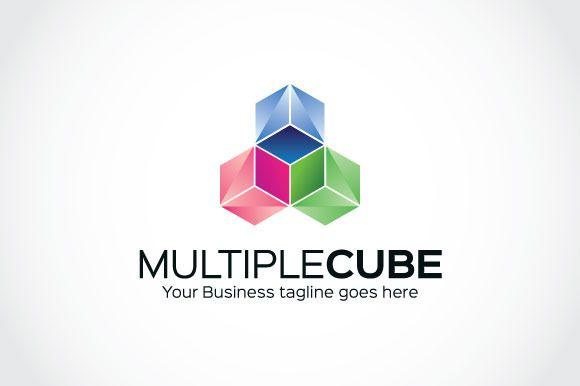Purple Cube Logo - Check out Multiple Cube Logo Template by mudassir101 on Creative ...